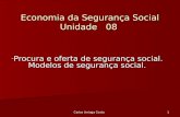 Economia da Segurança Social Unidade   08