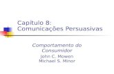 Capítulo 8:  Comunicações Persuasivas