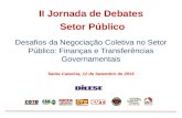 II Jornada de Debates  Setor Público
