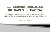 II SEMANA JURÍDICA DO DAPLS - FACISA