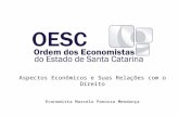 Aspectos Econômicos e Suas Relações com o Direito Economista Marcelo  Panosso  Mendonça