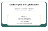 Estratégias de Operações Professor Luiz Henrique Baptista Gestão Empresarial e Logística