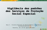 Vigilância dos padrões dos Serviços de Proteção Social Especial