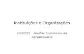 Instituições e Organizações