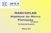 MARCOPLAN Hipótese  do Marco  Planejado