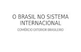 O BRASIL NO SISTEMA INTERNACIONAL