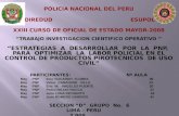 POLICIA  NACIONAL DEL PERU  DIREDUD                                         ESUPOL