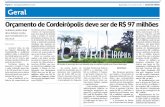 Orçamento de Cordeirópolis é estimado em quase R$ 97 milhões