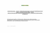 MANUAL DO PROCESSO ELETRÔNICO DE INSCRIÇÃO DO MICROEMPREENDEDOR INDIVIDUAL (MEI).