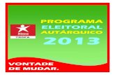 Projecto Eleitoral Autarquico 2013 - Bloco de Esquerda Trofa