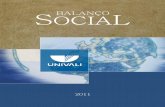 Univali | Balanço Social 2011