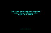 Datos informativos del Opus Dei