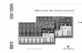 Mesa Mistura 12-Canais 2/2-BUS com Pr?-Amplificadores de Microfone - Manual Sonigate