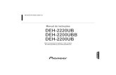 Auto-Radio Cd /MP3 com Entrada USB DEH-2220UB Pioneer - Manual Sonigate