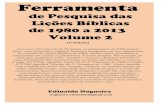 Ferramenta de pesquisa das lições bíblicas volume 2