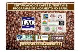 CERTIFICAÇÃO DE CAFÉS SUTENTÁVEIS