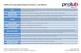 Prolub Linha de Produtos para Manutenção Elétrica