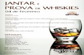 Jantar e Prova de Whiskies