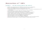 Recortes Nº 181 de 2011
