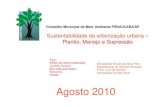 Arborização Urbana: Plantio, Manejo e Supressão - Piracicaba/SP