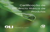Brochura sobre Certificação de Eficiência Hídrica