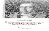 O conceito de sociedade civil em Hegel e o princípio da liberdade subjetiva - Tarcilio Ciotta