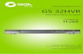 Gs32hvr - HVR 32 Canais - Giga Security