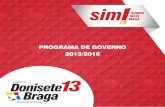 Programa de Governo Donisete Braga 2012