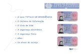 Apresentaçao do cartão de cidadao estrangeiro