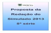 Proposta da Redação do Simulado 2013 - 8ª série