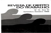 Revista de Direito do Trabalho nº 75 set out 1988