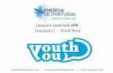 YouthYou - Lessons Learned (week 4)