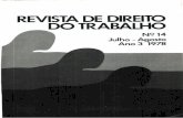 Revista de Direito do Trabalho nº 14 jul ago 1978