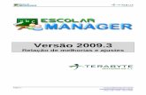Escolar Manager - Novidades da Versão 2009.3