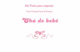 Kit Festa para imprimir Chá de bebê