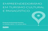 Empreendedorismo em Turismo Cultural e Paisagístico - Formação Intensiva