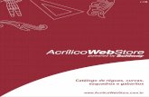Catalogo de reguas curvas esquadros e gabaritos da Acrilico Web Store