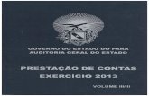 Prestação de contas anual do exercício de 2013 age volume iii de iii
