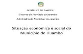 Situação Económica e Social do Município do Huambo |  José Marcelino