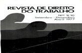 Revista de Direito do Trabalho nº 9/10 set dez 1977