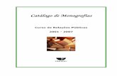 Catálogo de Monografias do Curso de Relações Públicas  2001 - 2007