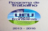 Programa de Trabalho UFU sem fronteiras - 2013-2016