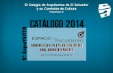 CATÁLOGO 2014 ARQUITECTOS EN LAS BELLAS ARTES