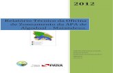 Relatório Técnico da Oficina de Zoneamento da APA de Algodoal – Maiandeua.