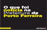 O que foi notícia na Prefeitura de Porto Ferreira - 7 a 13 de setembro de 2013