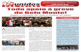 Panfleto Unidos Pra Lutar em apoio à greve de Belo Monte