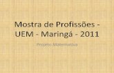 Mostra de profissões - UEM - Maringá - 2011