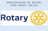 Apresentação de rotary internacional para novo clube