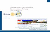 Newsletter Programa de Intercambio de Jovens PIJ Rotary D4620