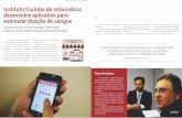 Instituto Curitiba de Informática desenvolve aplicativo para estimular doação de sangue